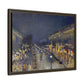 Pissarro, Camille - The Boulevard Montmartre At Night (1897) - Matte Canvas, Framed