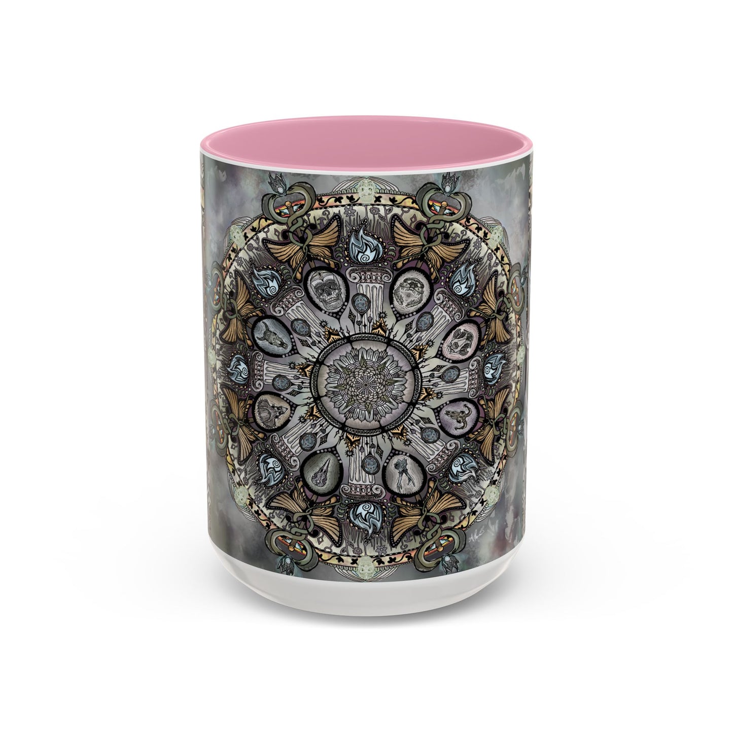 Pacio, Adam - Memento Mori Mandala - Colorful Accent Mugs