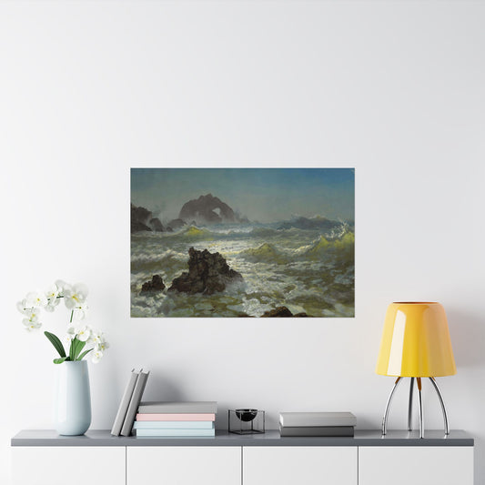 Bierstadt, Albert - Seal Rock (1872) - Satin Posters