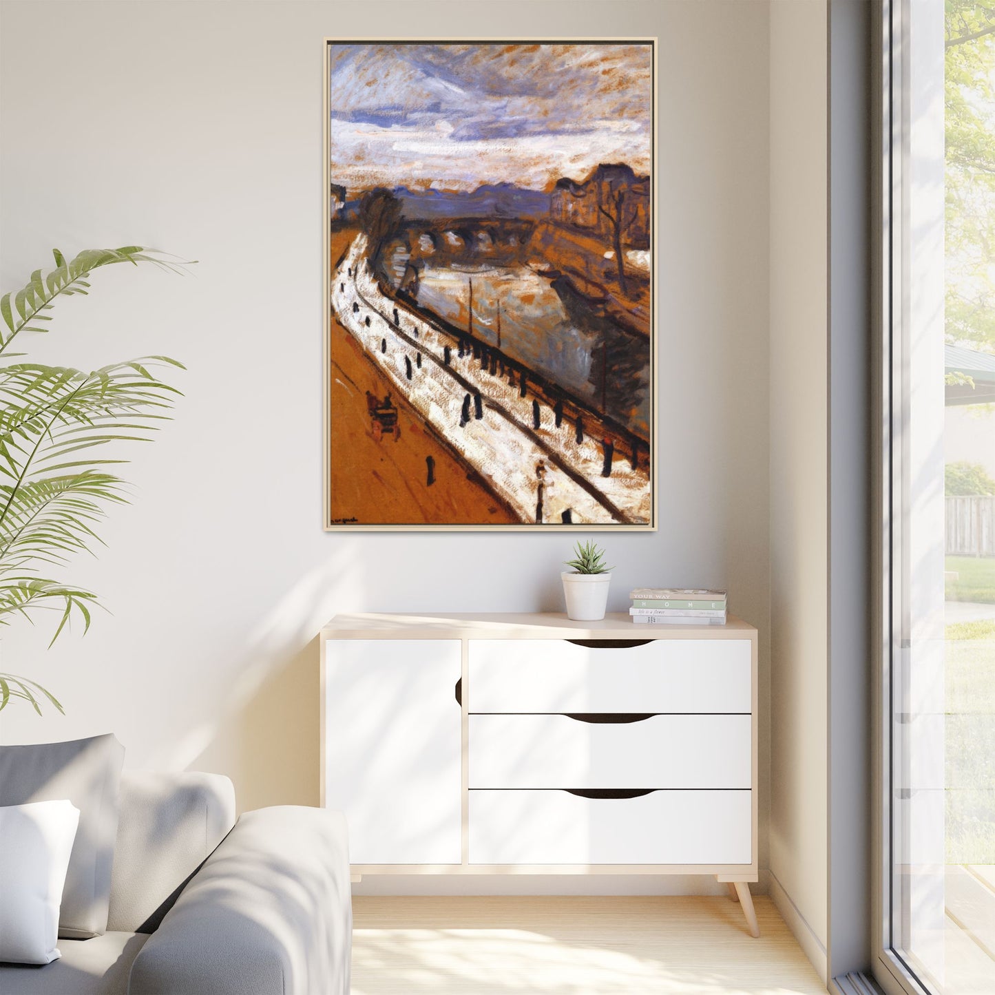 Marquet, Albert - Quai des Grands-Augustins (1905) - Matte Canvas, Framed
