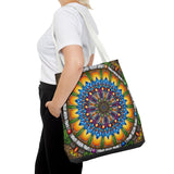 Emerald Arrows Mandala - Tote Bag