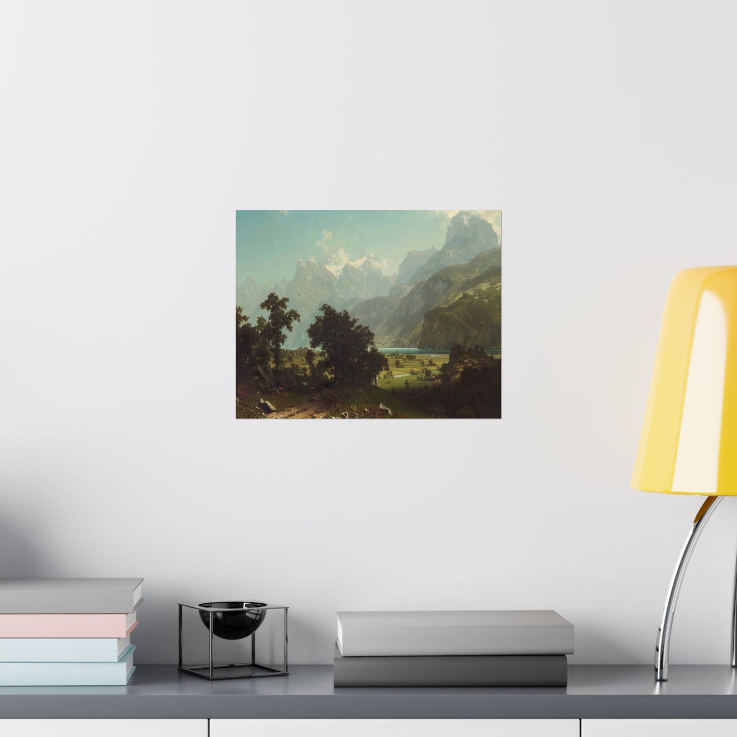 Bierstadt, Albert - Lake Lucerne (1858) - Satin Posters