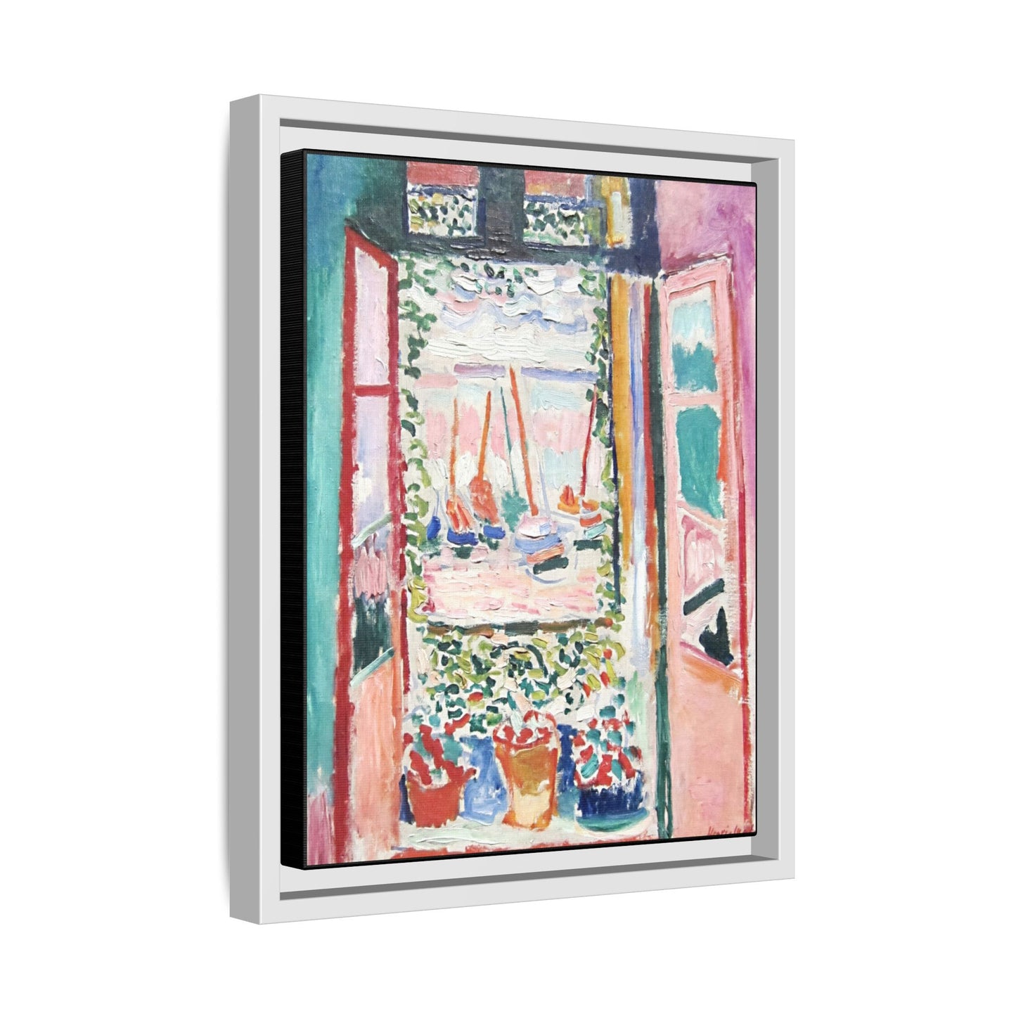 Matisse, Henri - Open Window, Collioure (1905) - Matte Canvas, Framed