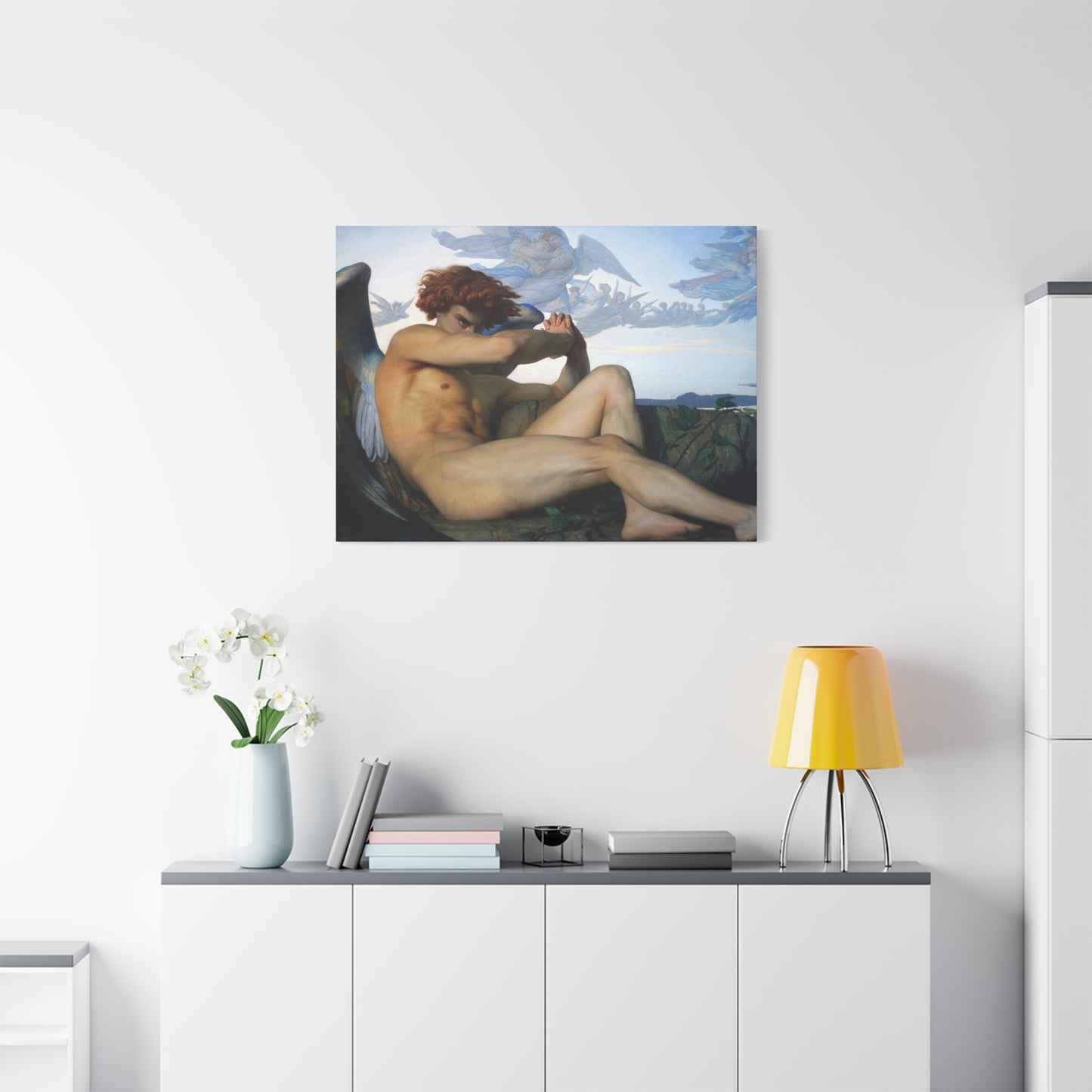 Cabanel, Alexandre - The Fallen Angel (1847) - Canvas Block, unframed