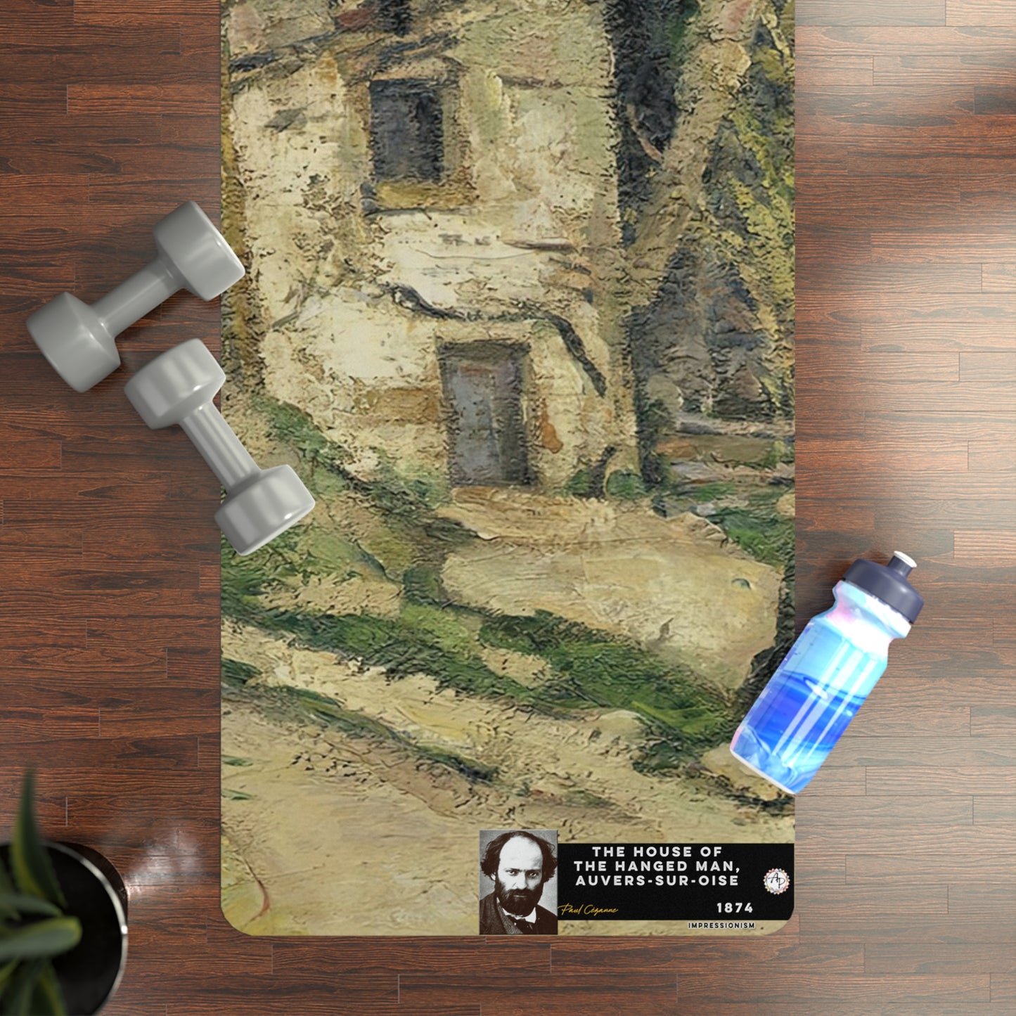 Cézanne, Paul - The House of the Hanged Man, Auvers-sur-Oise (1874) - Rubber Yoga Mat