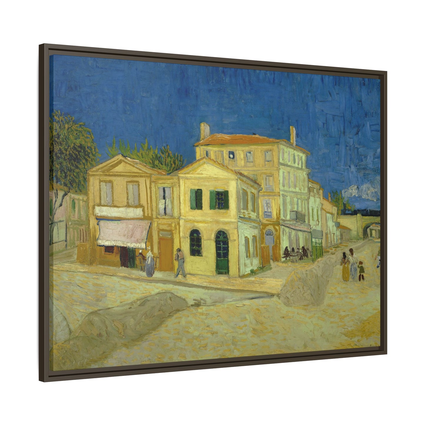 Van Gogh, Vincent - The Yellow House (1888) - Matte Canvas, Framed