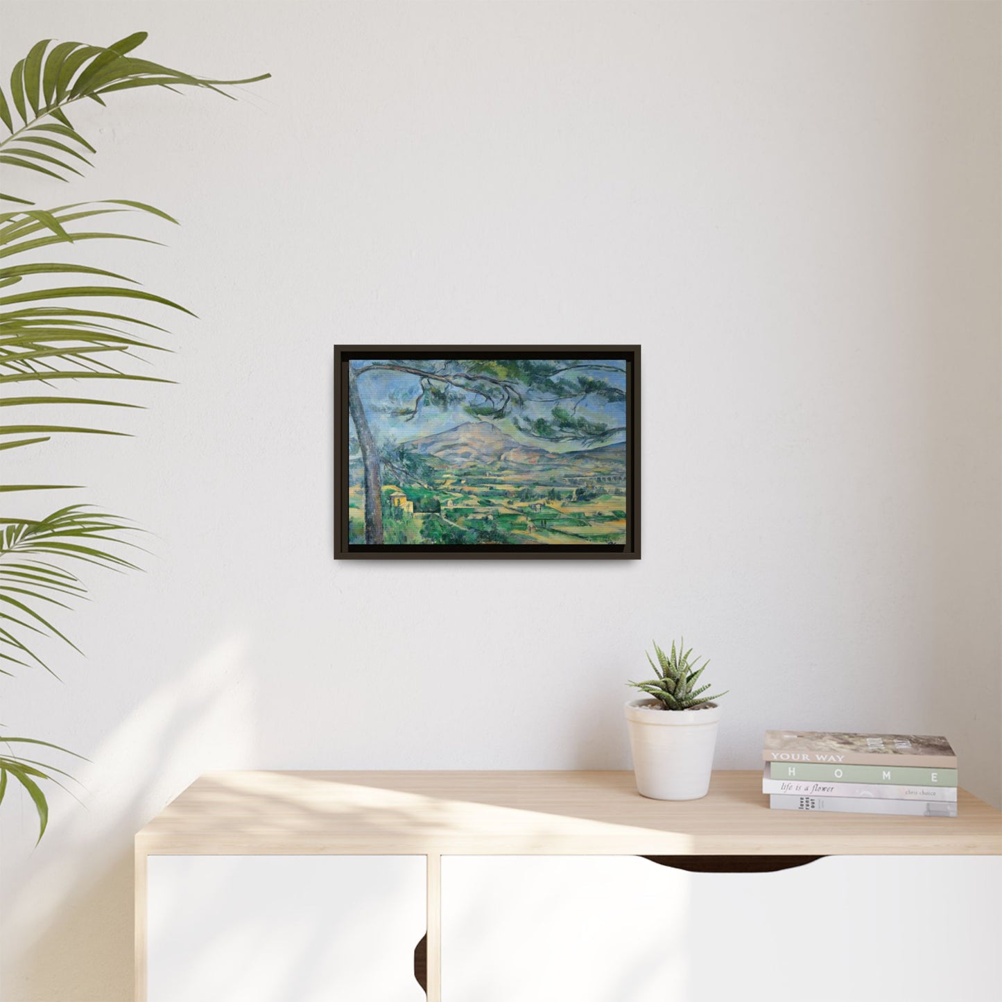 Cézanne, Paul - Mont Sainte-Victoire with Large Pine (1887) - Matte Canvas, Framed
