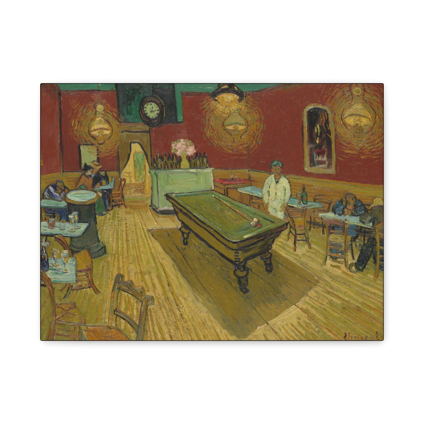 Van Gogh, Vincent - The Night Cafe (1888) - Canvas Block, unframed