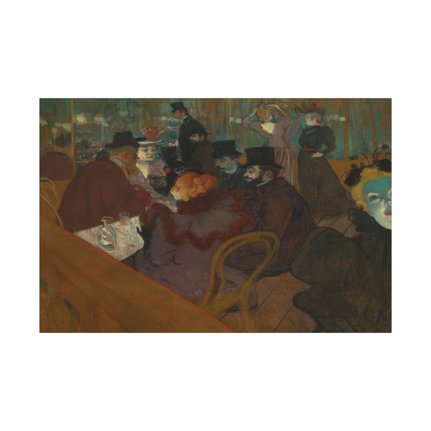 Lautrec, Henri - At the Moulin Rouge (1892) - Canvas Block, unframed