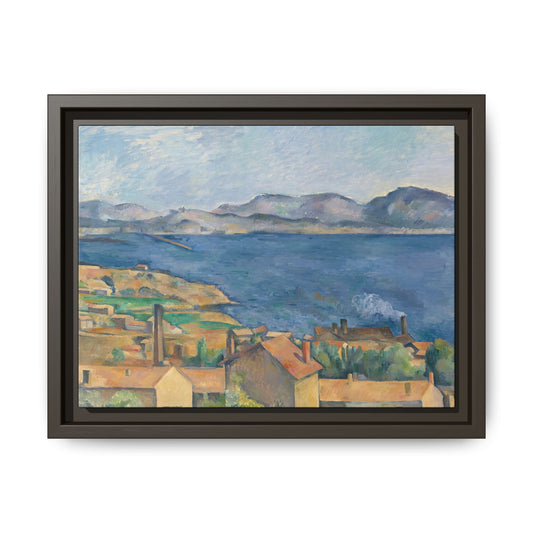 Cézanne, Paul - The Bay of Marseille, Seen from L'Estaque (1885) - Matte Canvas, Framed