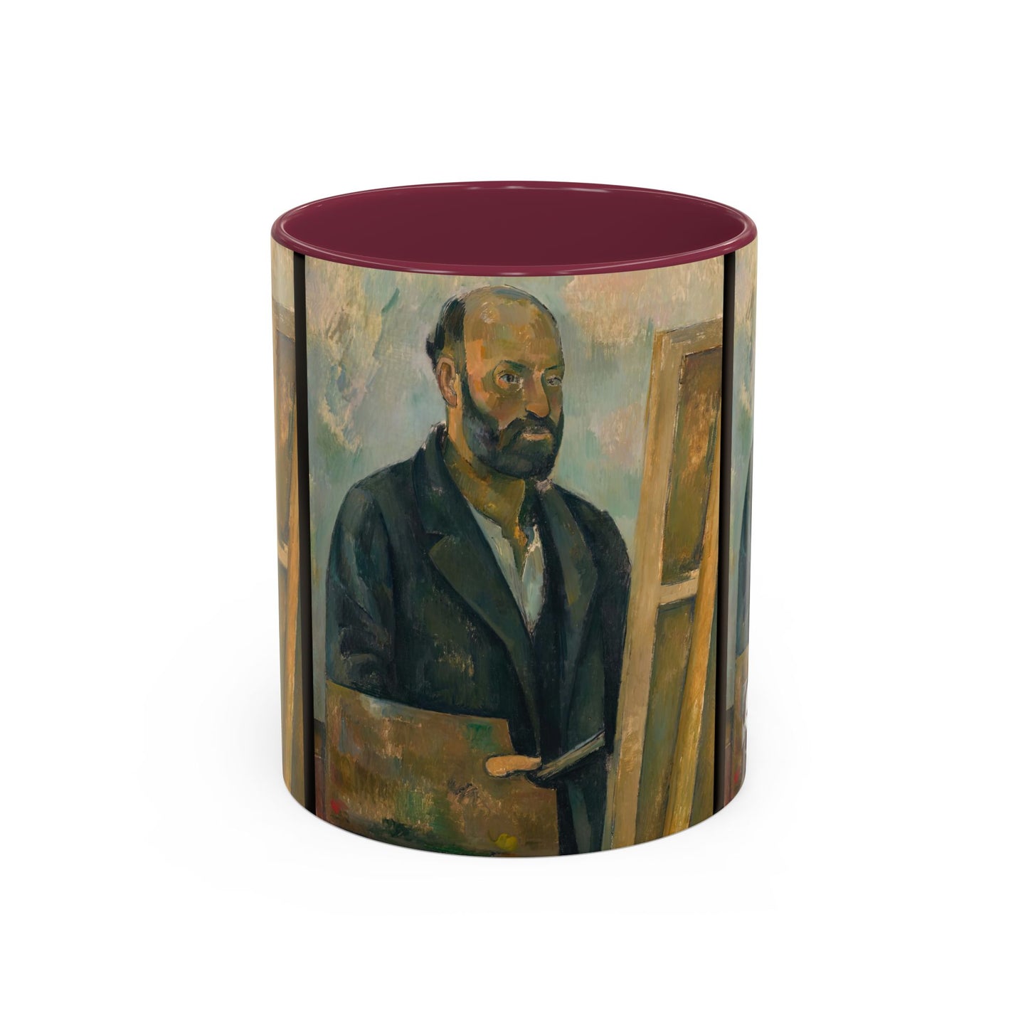 Cézanne, Paul - Portrait of the Artist with a Palette (1890) - Colorful Accent Mugs