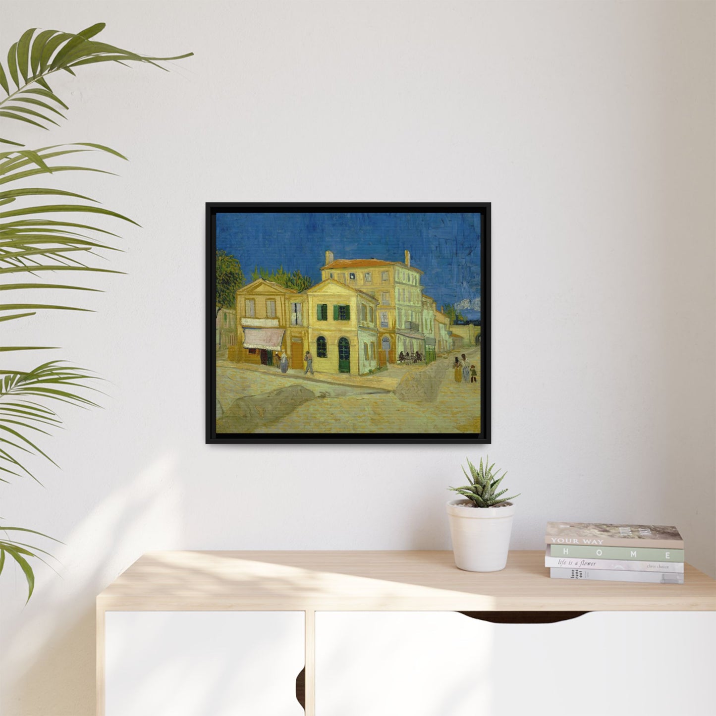Van Gogh, Vincent - The Yellow House (1888) - Matte Canvas, Framed