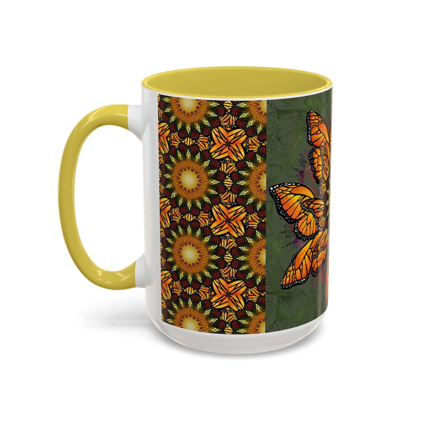 Pacio, Adam - Monarch Butterfly Mandala - Colorful Accent Mugs