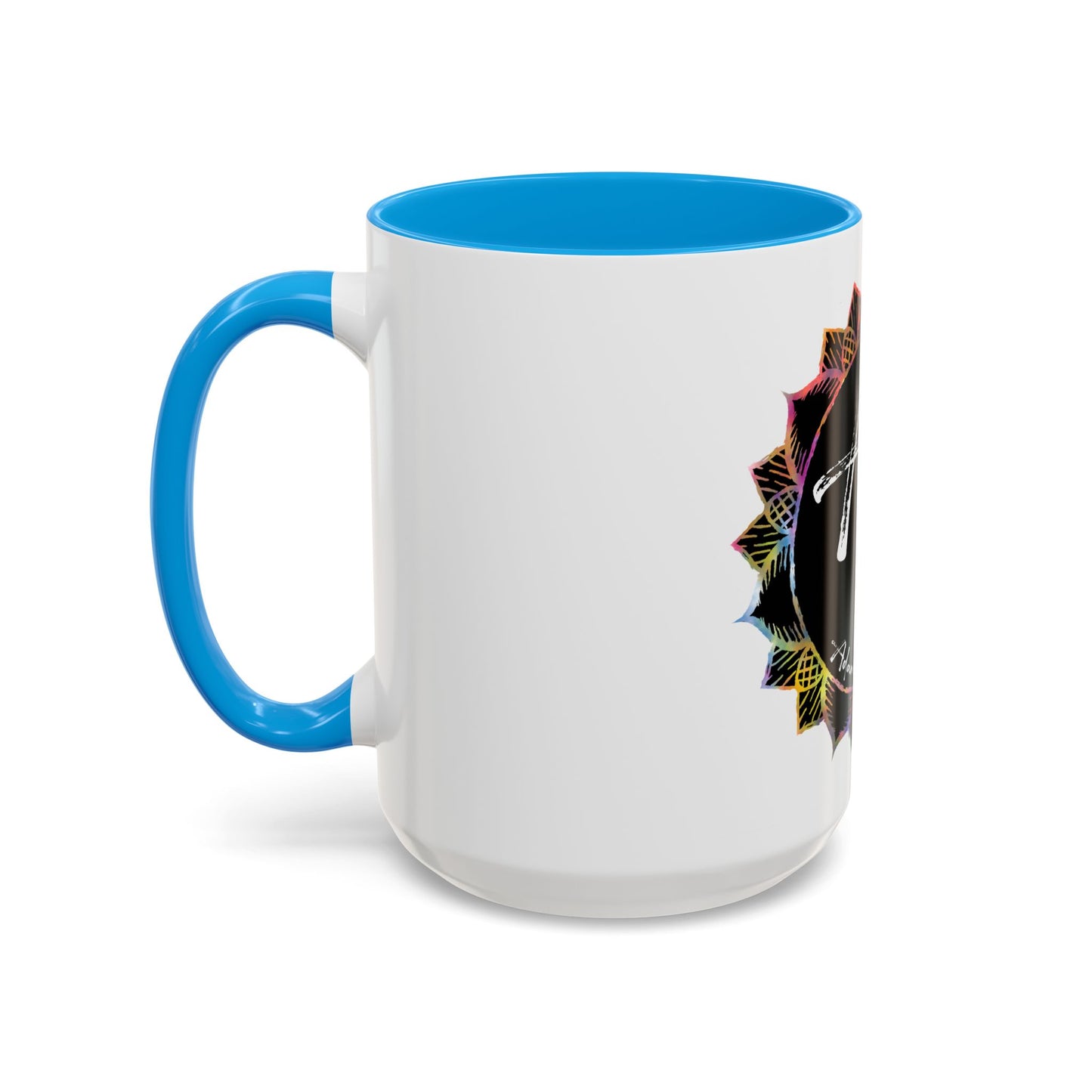 AdamPacio.com - Black Logo - Colorful Accent Mugs