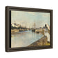 Morisot, Berthe - The Harbor at Lorient (1869) - Matte Canvas, Framed