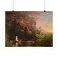 Cole. Thomas - The Voyage of Life: Childhood (1842) - Satin Posters