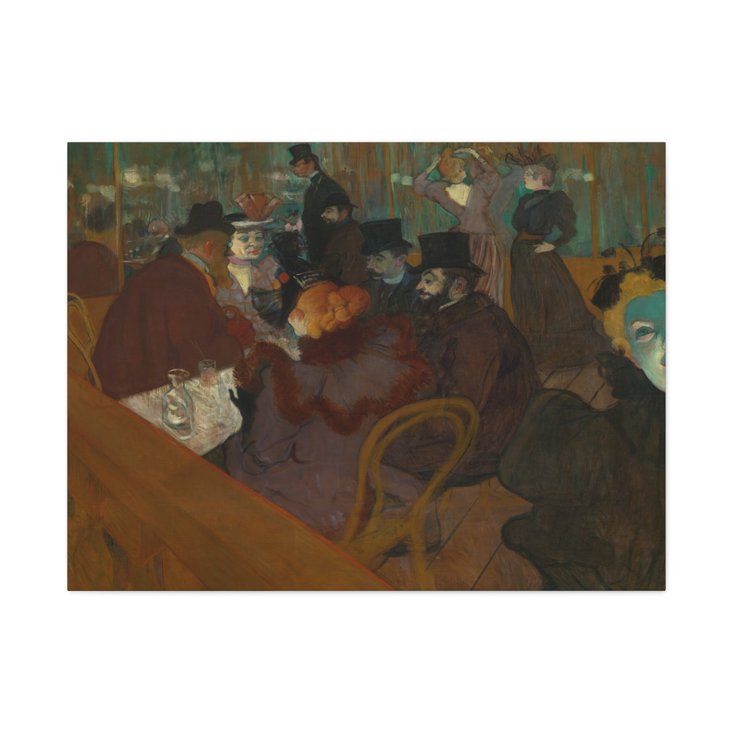 Lautrec, Henri - At the Moulin Rouge (1892) - Canvas Block, unframed
