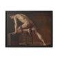 Courbet, Gustave - Study of a Nude Man (1840) - Matte Canvas, Framed