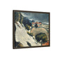 Cézanne, Paul - L’Estaque, Melting Snow (1870) - Matte Canvas, Framed