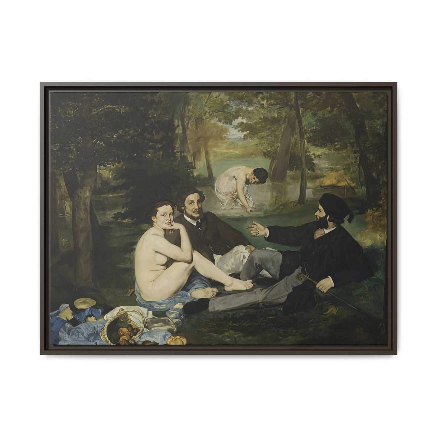 Manet, Édouard - Luncheon on the Grass (1863) - Matte Canvas, Framed