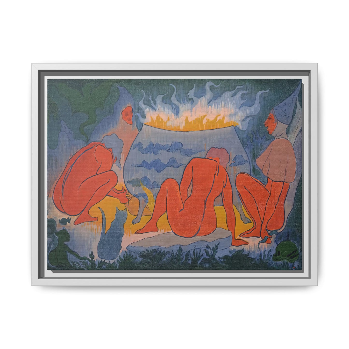 Ranson, Paul - Witches Around the Fire (1891) - Matte Canvas, Framed