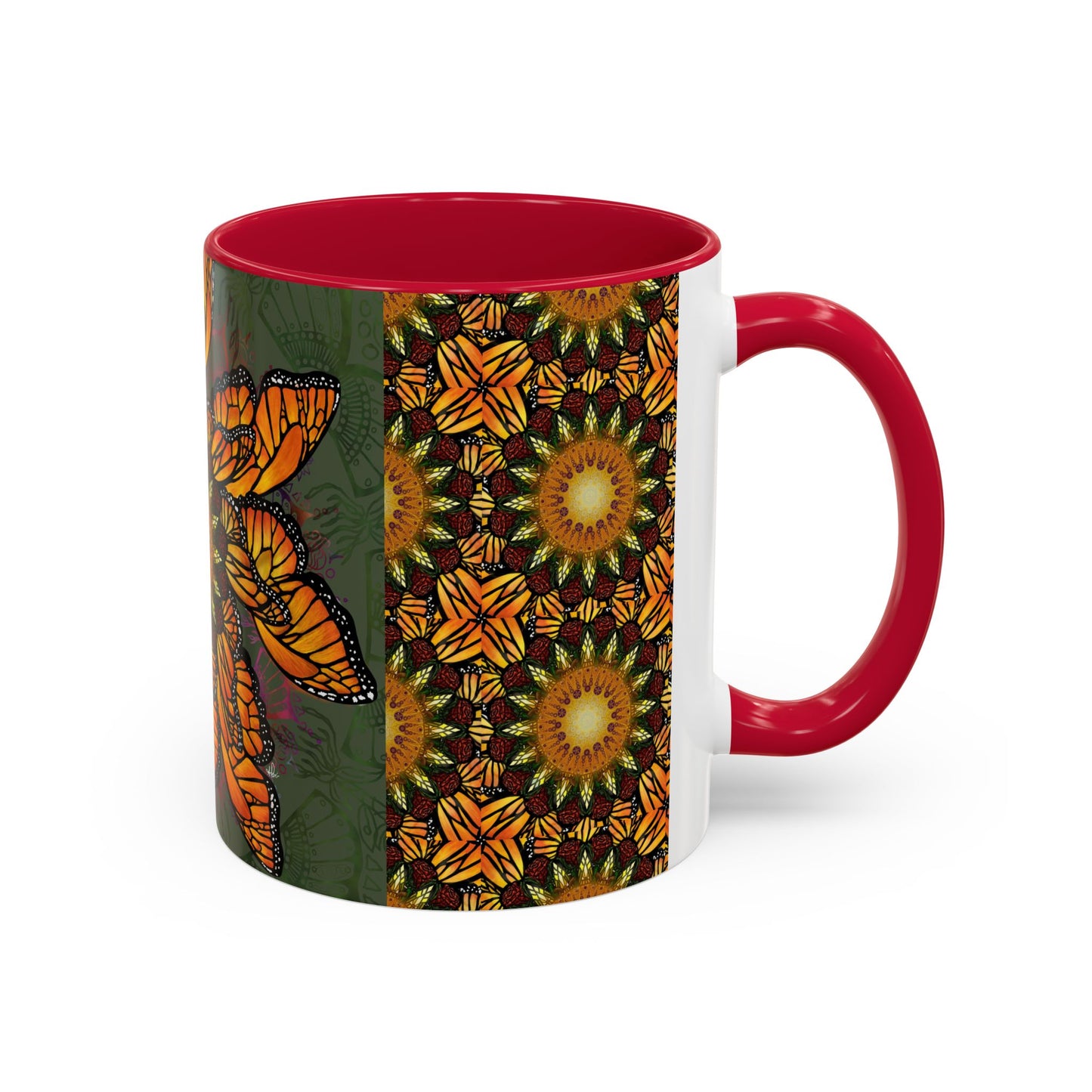 Pacio, Adam - Monarch Butterfly Mandala - Colorful Accent Mugs
