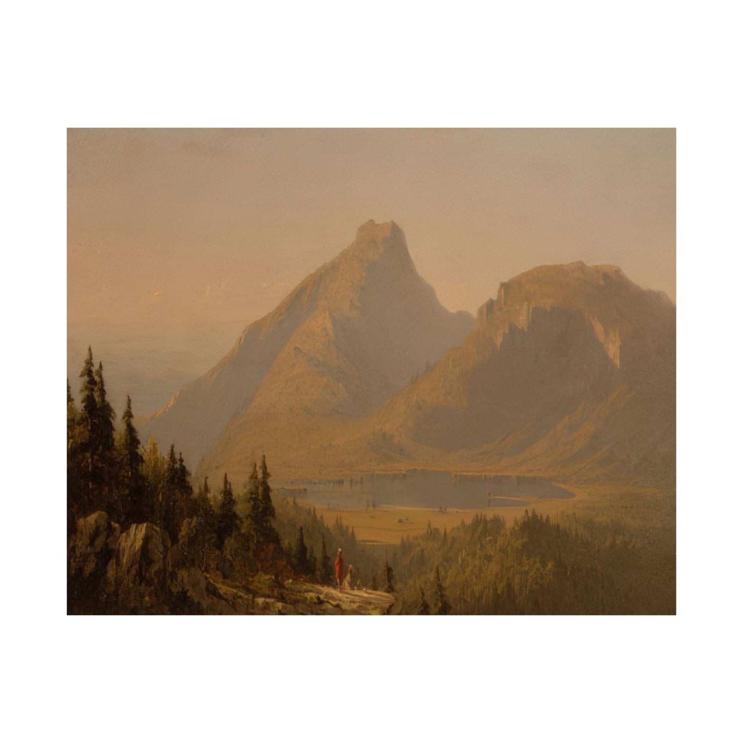 Gifford, Sanford Robinson - Mount Mansfield, Vermont  (1859) - Satin Posters