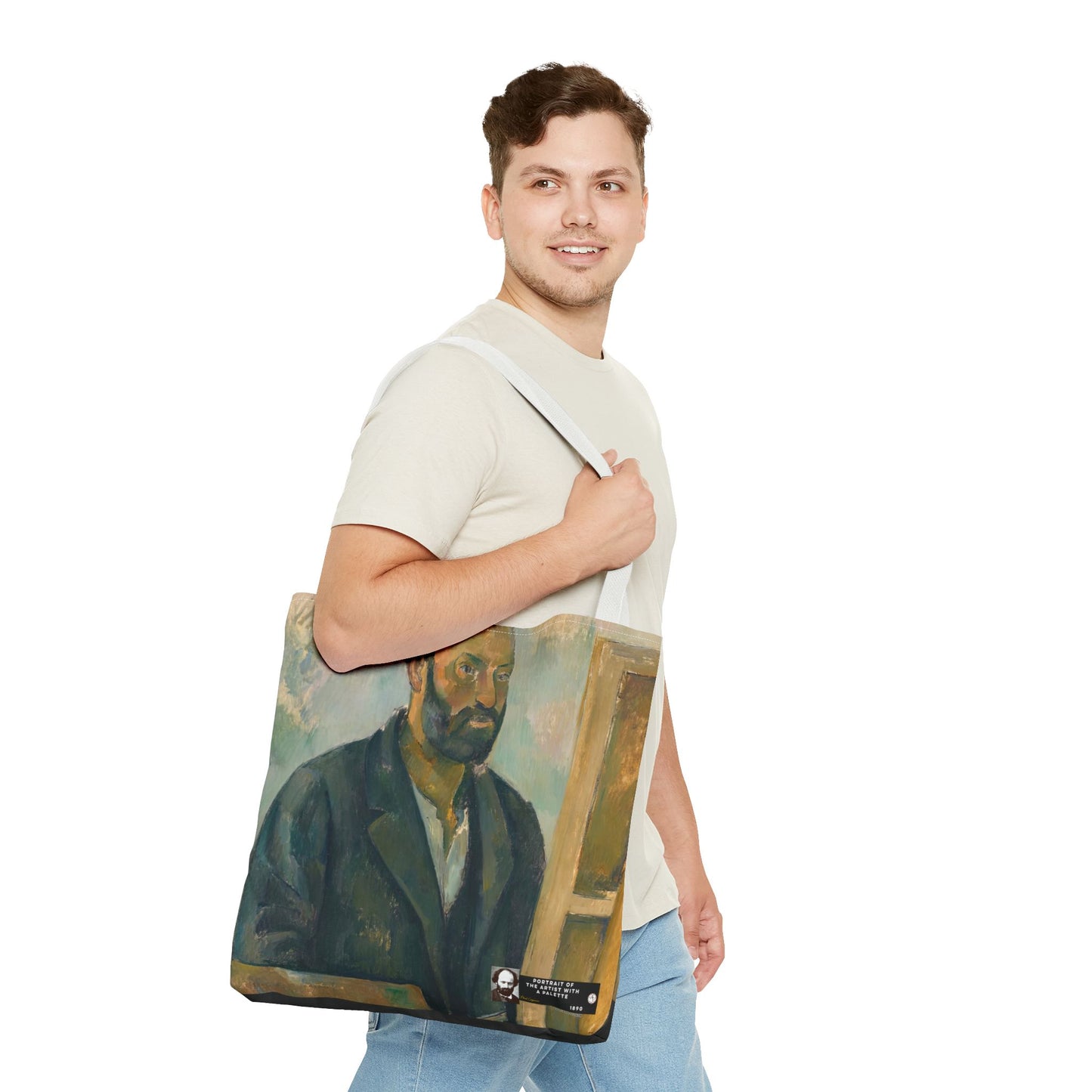 Cézanne, Paul - Portrait of the Artist with a Palette (1890) - Tote Bag
