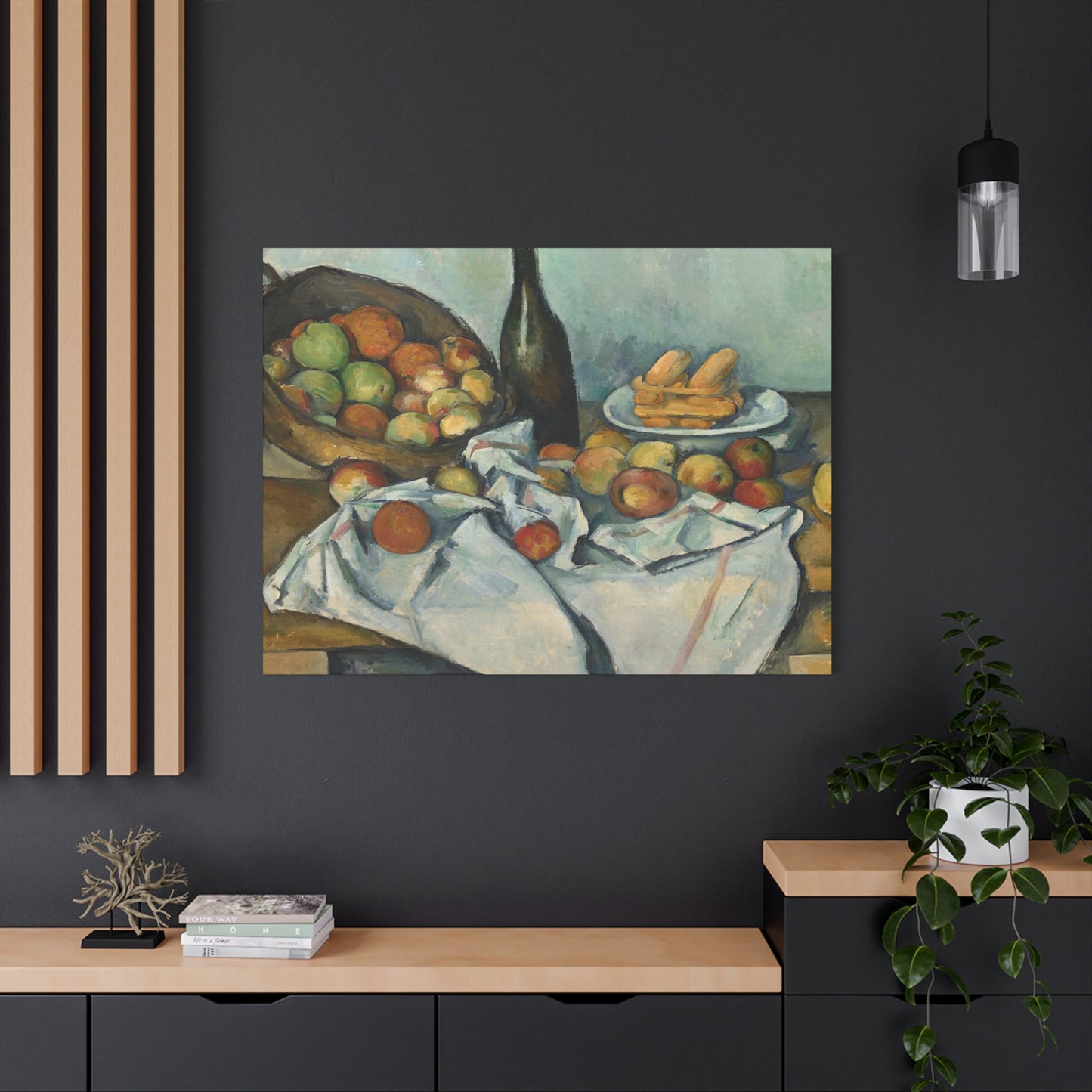 Cézanne, Paul - Basket of Apples (1893) - Canvas Block, unframed