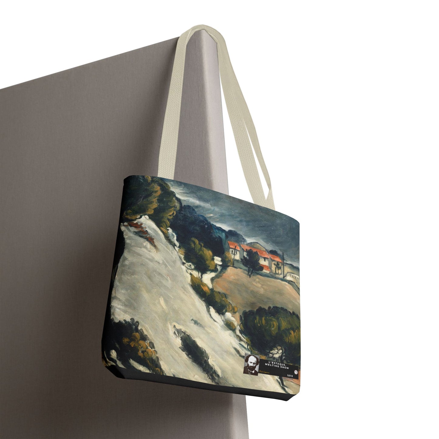 Cézanne, Paul - L’Estaque, Melting Snow (1870) - Tote Bag