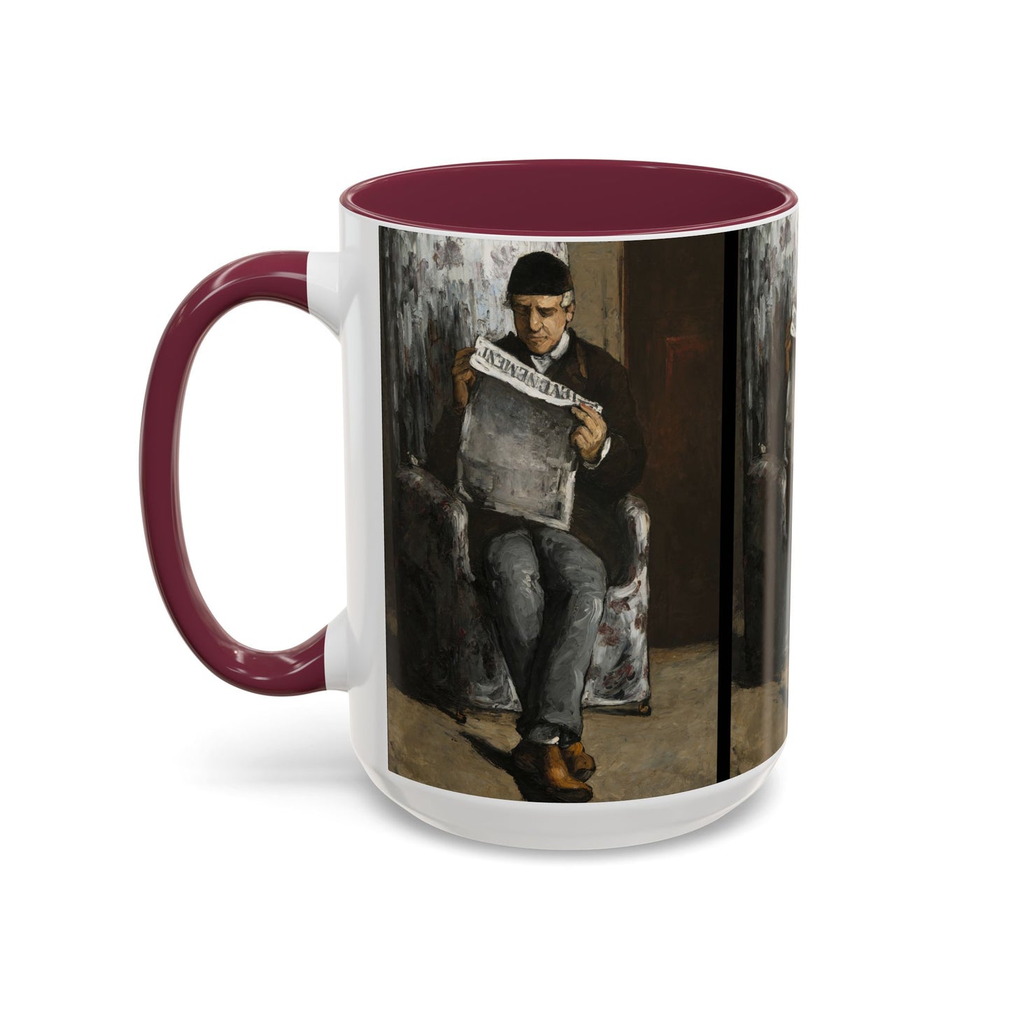 Cézanne, Paul - The Artist’s Father (1866) - Colorful Accent Mugs
