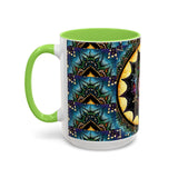 Obsidian Grandmothers Mandala - Colorful Accent Mugs