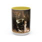 Courbet, Gustave - The Painter’s Studio (1855) - Colorful Accent Mugs