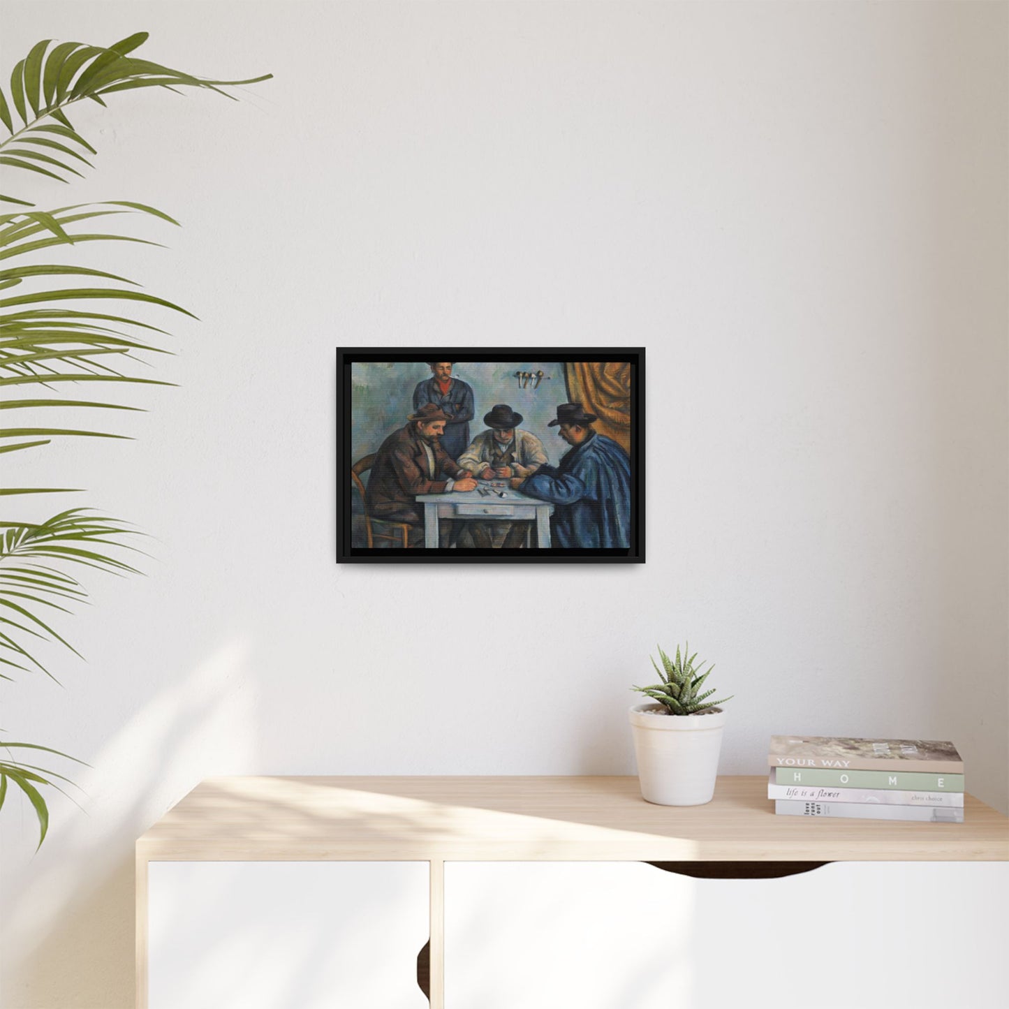Cézanne, Paul - The Card Players (1892) - Matte Canvas, Framed