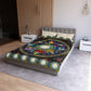 Mystic Jewel Mandala - Microfiber Duvet Cover