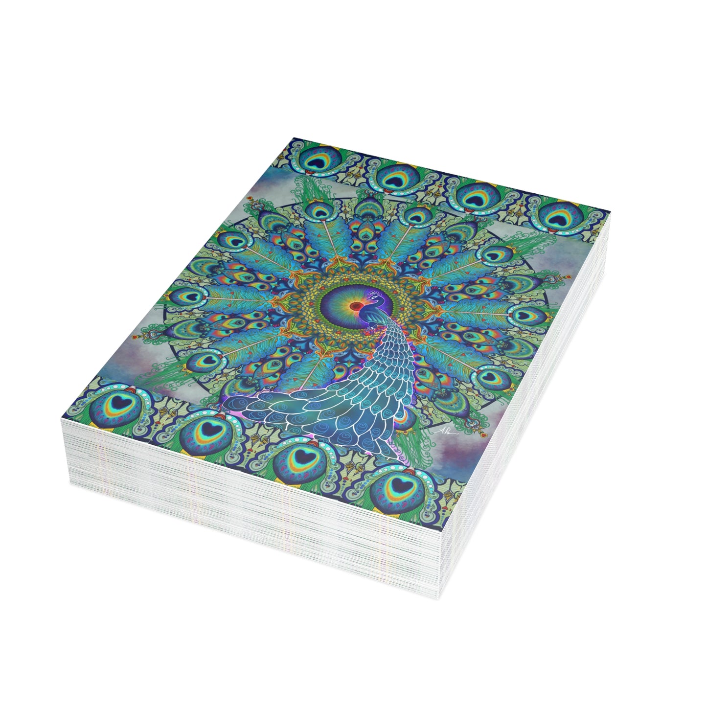 Pacio, Adam - Melek Taus Mandala - Postcard Bundles with Envelopes Included