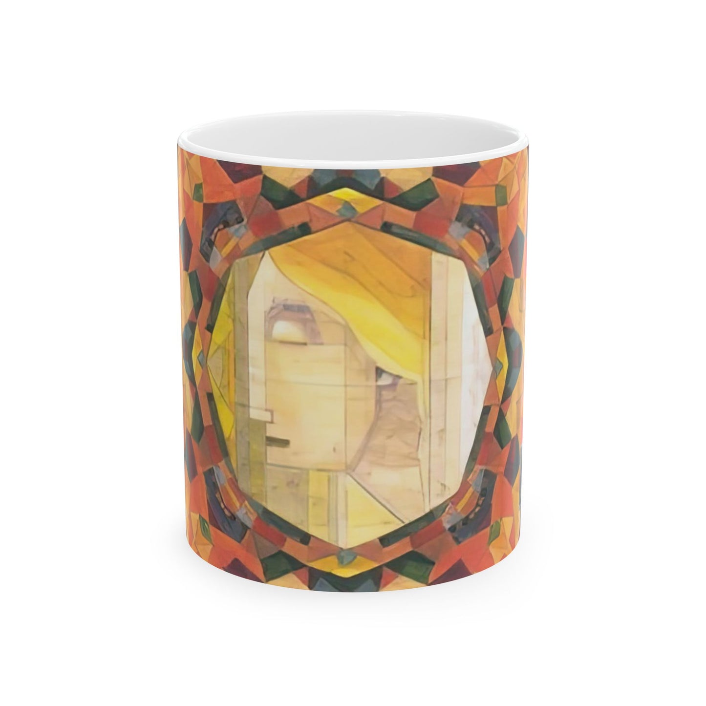 Filiger, Charles - Woman’s Head with Closed Eyes (1893) - Ceramic Mug