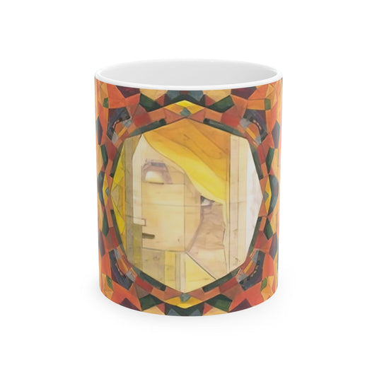 Filiger, Charles - Woman’s Head with Closed Eyes (1893) - Ceramic Mug