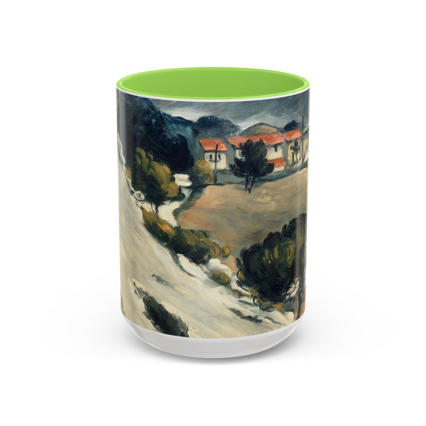 Cézanne, Paul - A Modern Olympia (1874) - Colorful Accent Mugs
