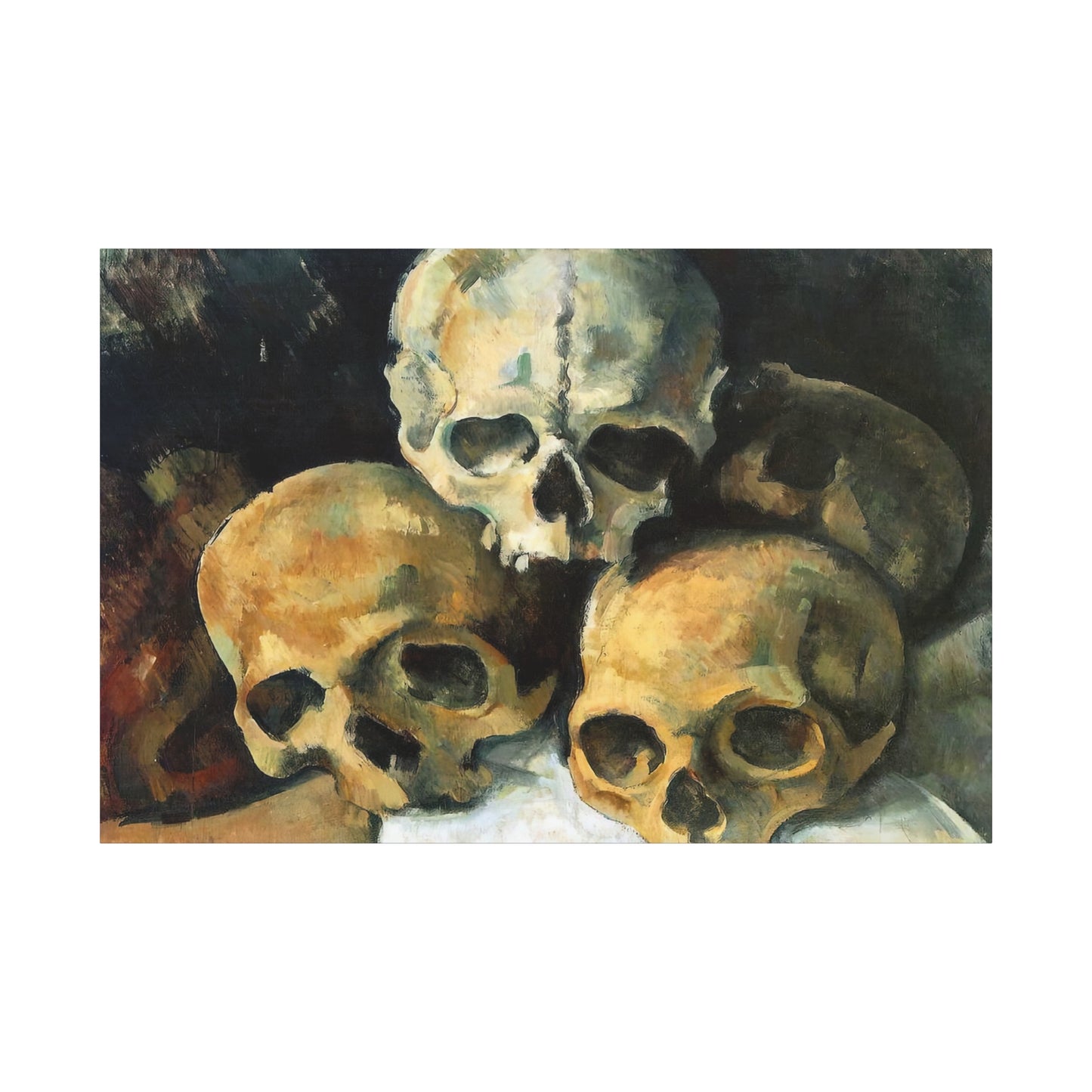 Cézanne, Paul - Pyramid of Skulls (1901) - Canvas Block, unframed