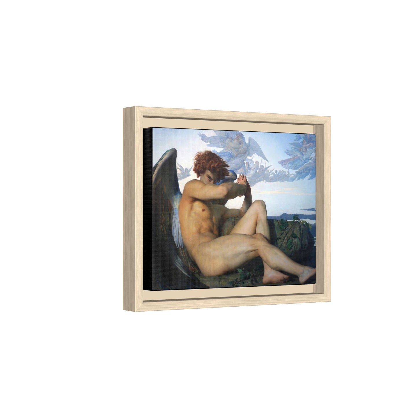 Cabanel, Alexandre - The Fallen Angel (1847) - Matte Canvas, Framed