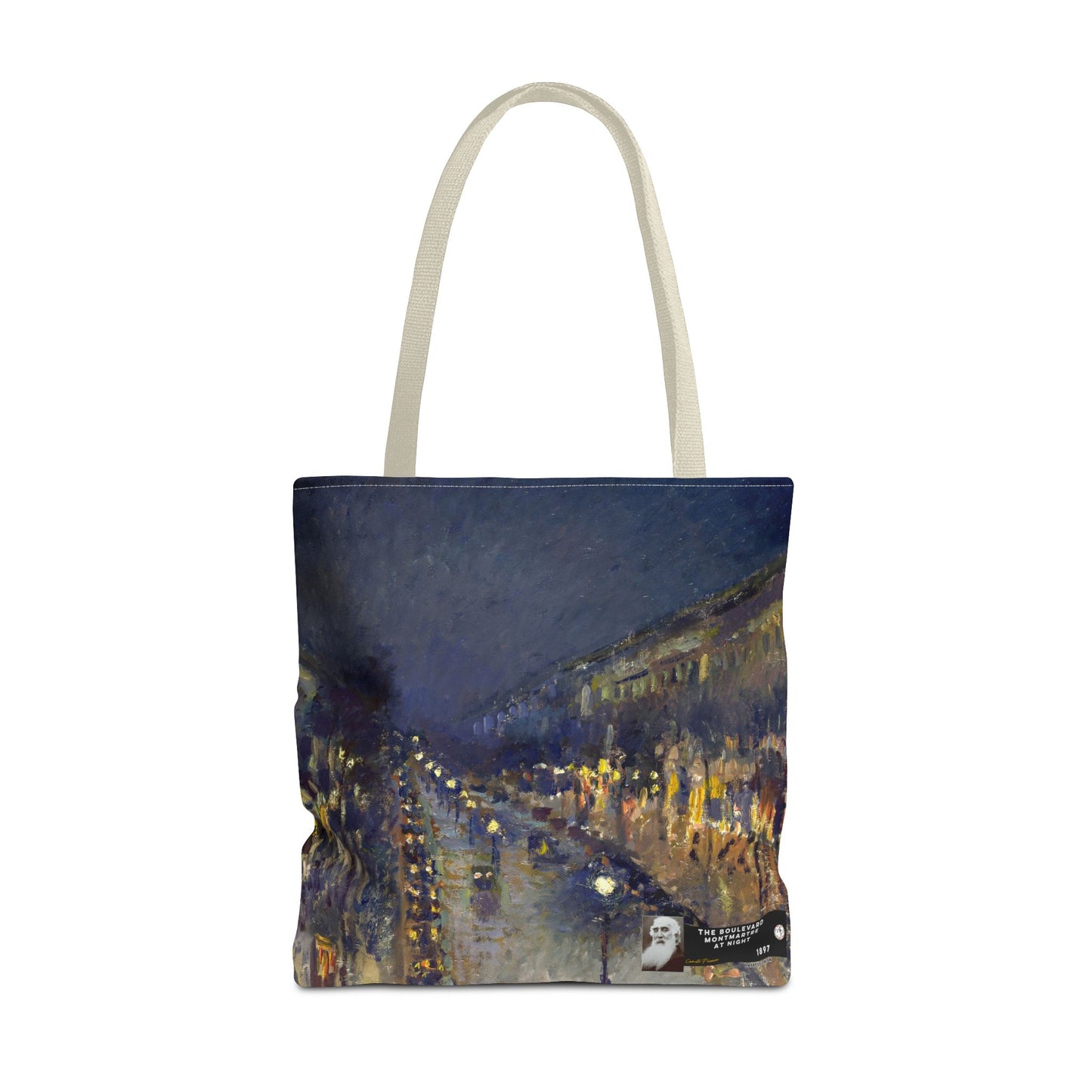 Pissarro, Camille - The Boulevard Montmartre At Night (1897) - Tote Bag