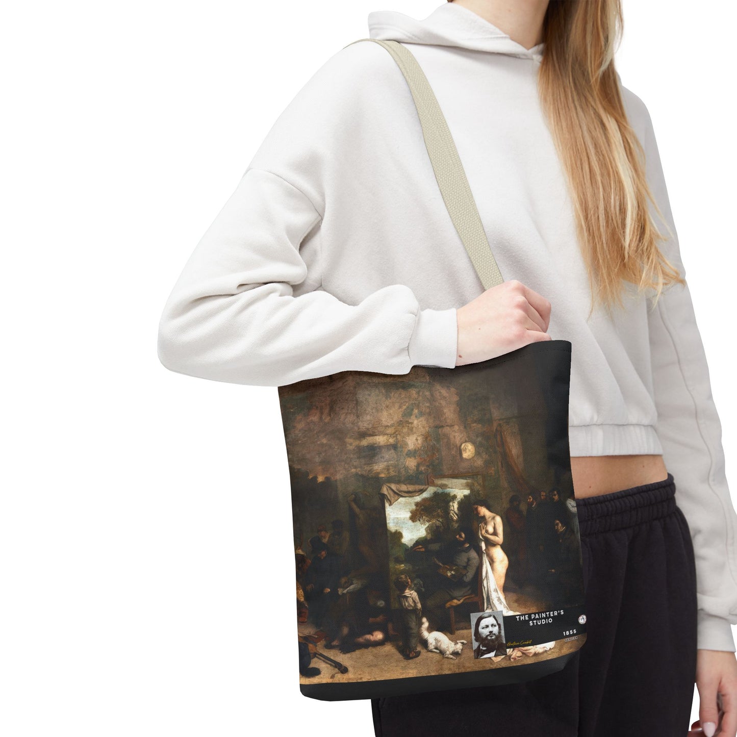Courbet, Gustave - The Painter’s Studio (1855) - Tote Bag