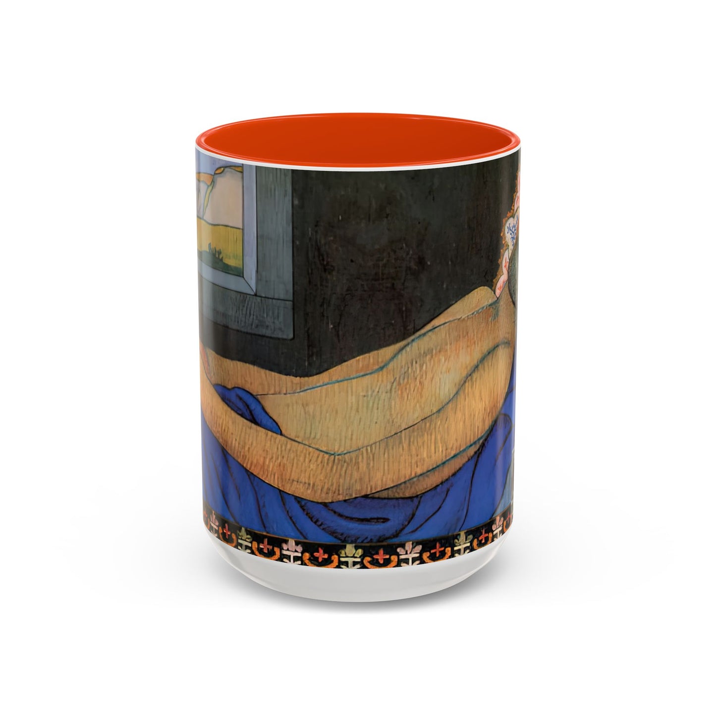 Filiger, Charles - The Recumbent Christ (1895) - Colorful Accent Mugs