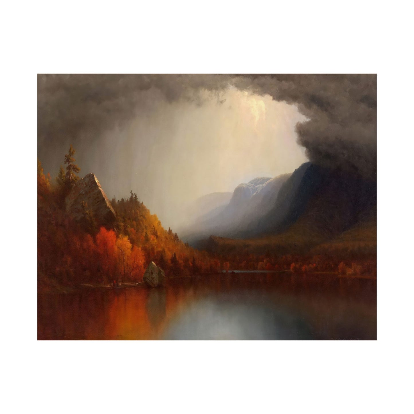 Gifford, Sanford Robinson - A Coming Storm (1863, edited 1880) - Satin Posters
