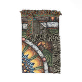 Emerald Arrows Mandala - Woven Blanket
