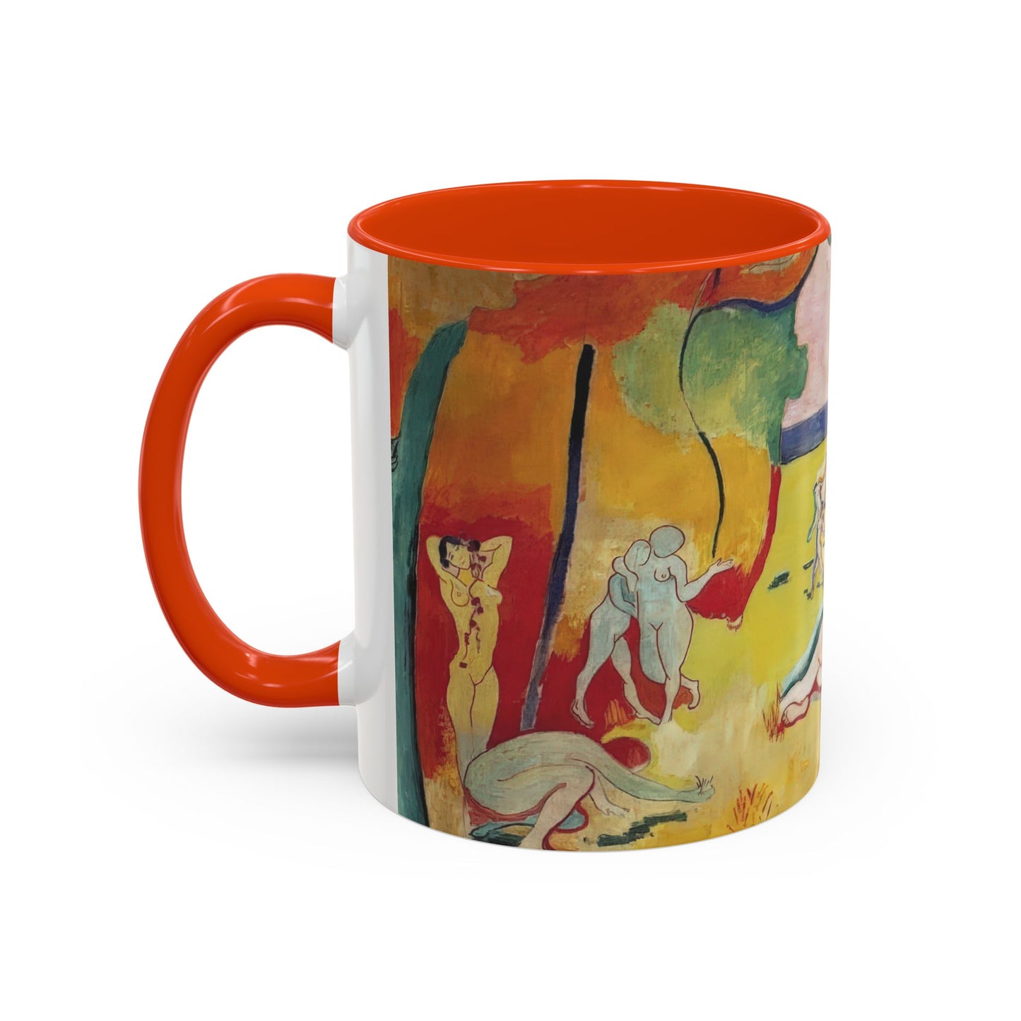 Matisse, Henri - The Joy of Life (1905) - Colorful Accent Mugs