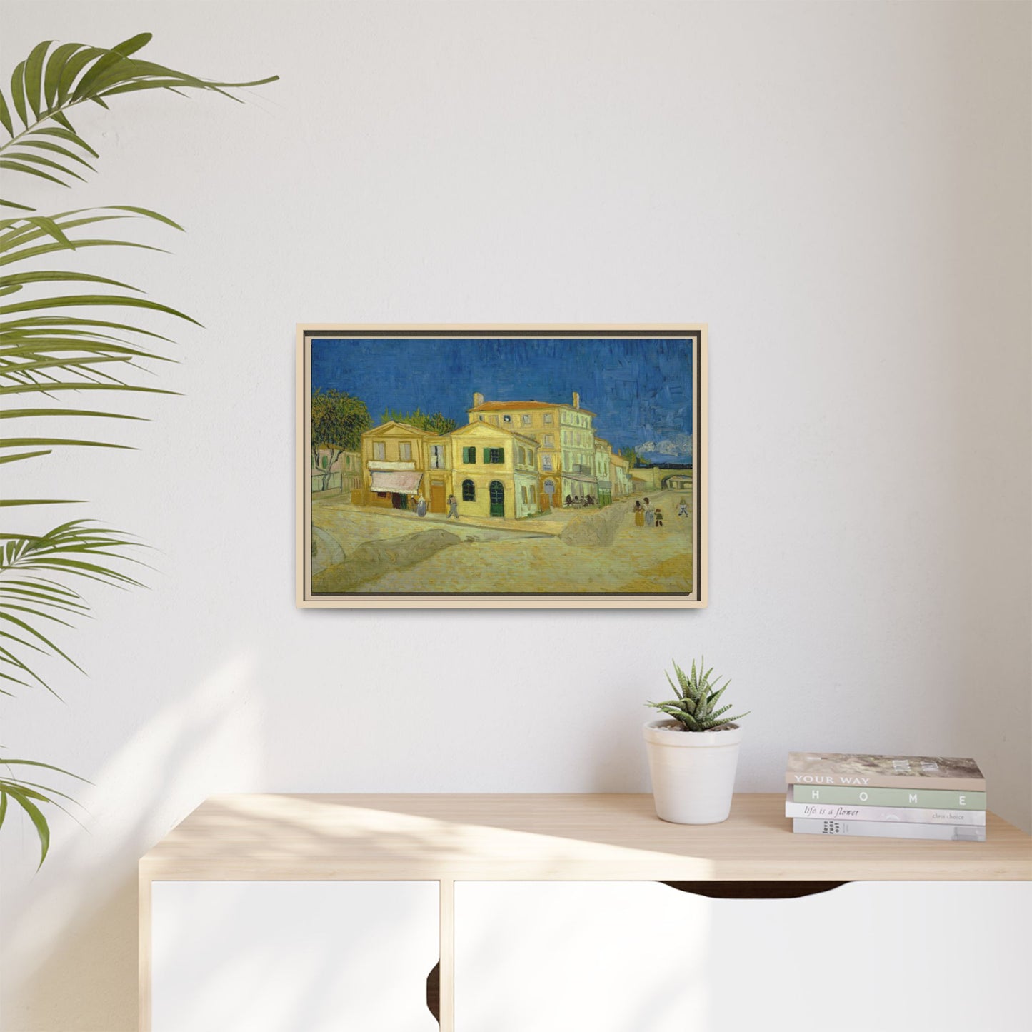 Van Gogh, Vincent - The Yellow House (1888) - Matte Canvas, Framed