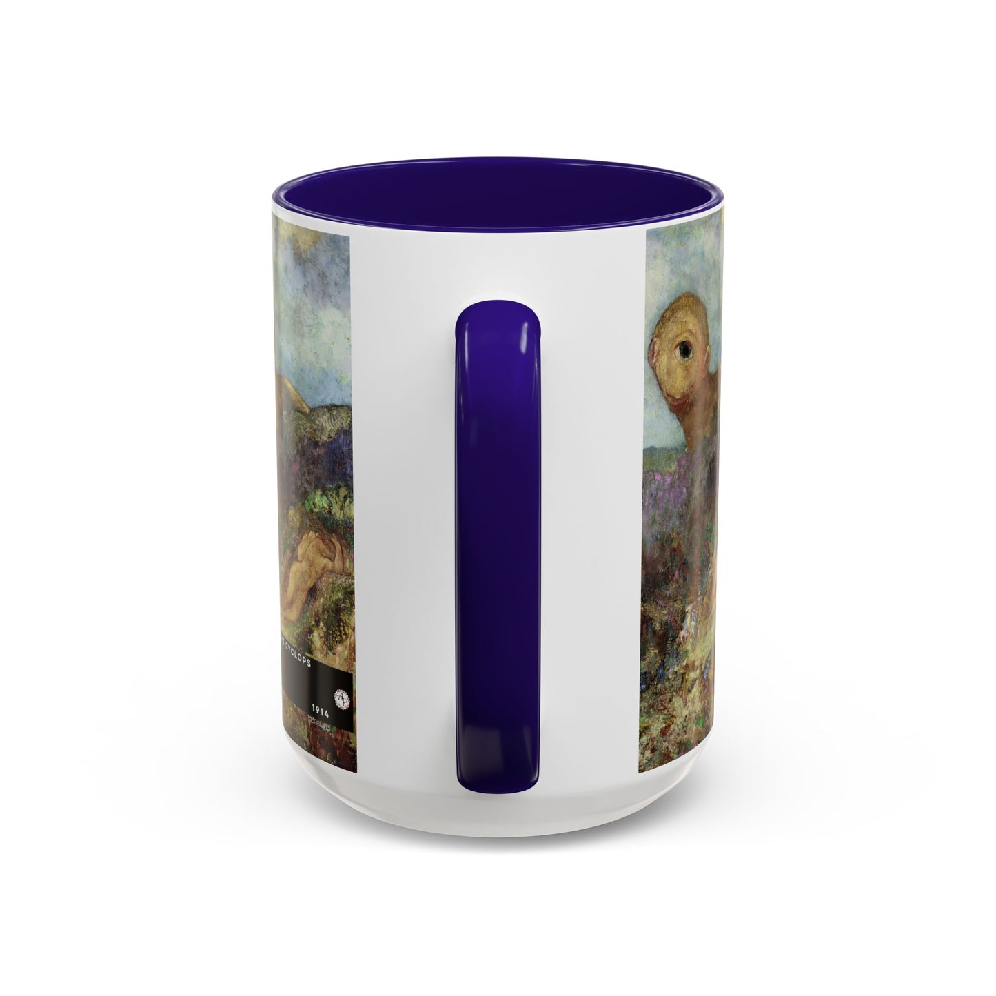 Redon, Odilon - The Cyclops (1914) - Colorful Accent Mugs