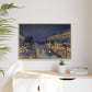 Pissarro, Camille - The Boulevard Montmartre At Night (1897) - Matte Canvas, Framed